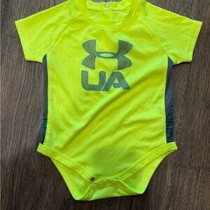 Under Armour Neon Green Baby Bodysuit